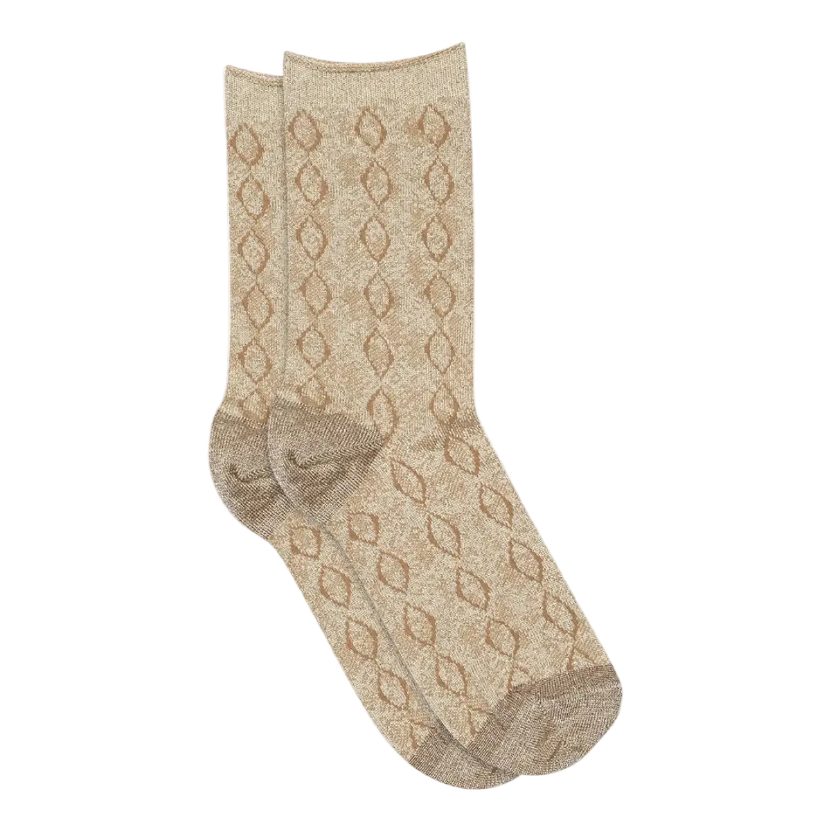 Pytha glitter socks — sparkling shimmer ankle socks with metallic glitter finish