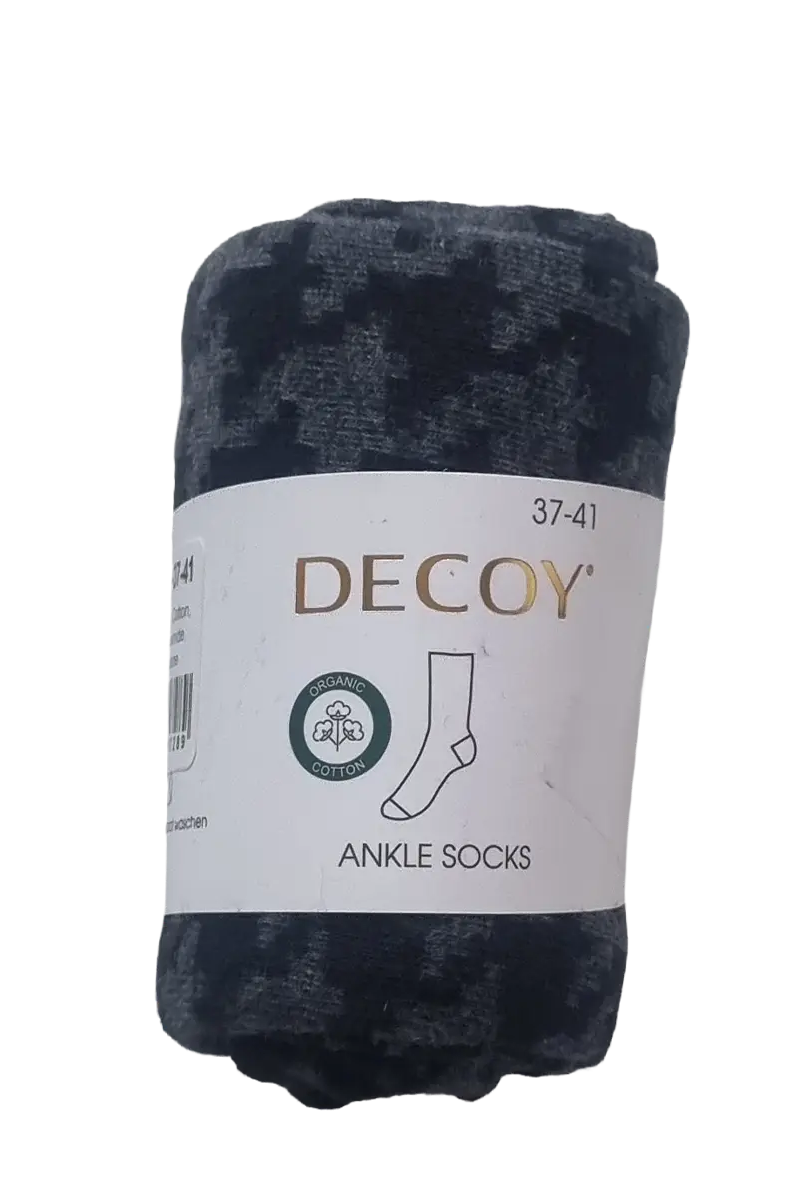 DECOY fineknit bómulasokkar