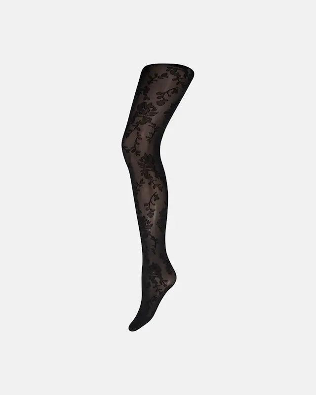 DECOY tights flower 45 den (Black)