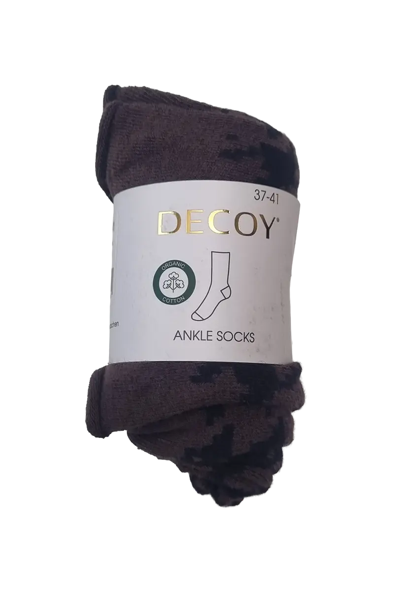 DECOY fineknit bómulasokkar