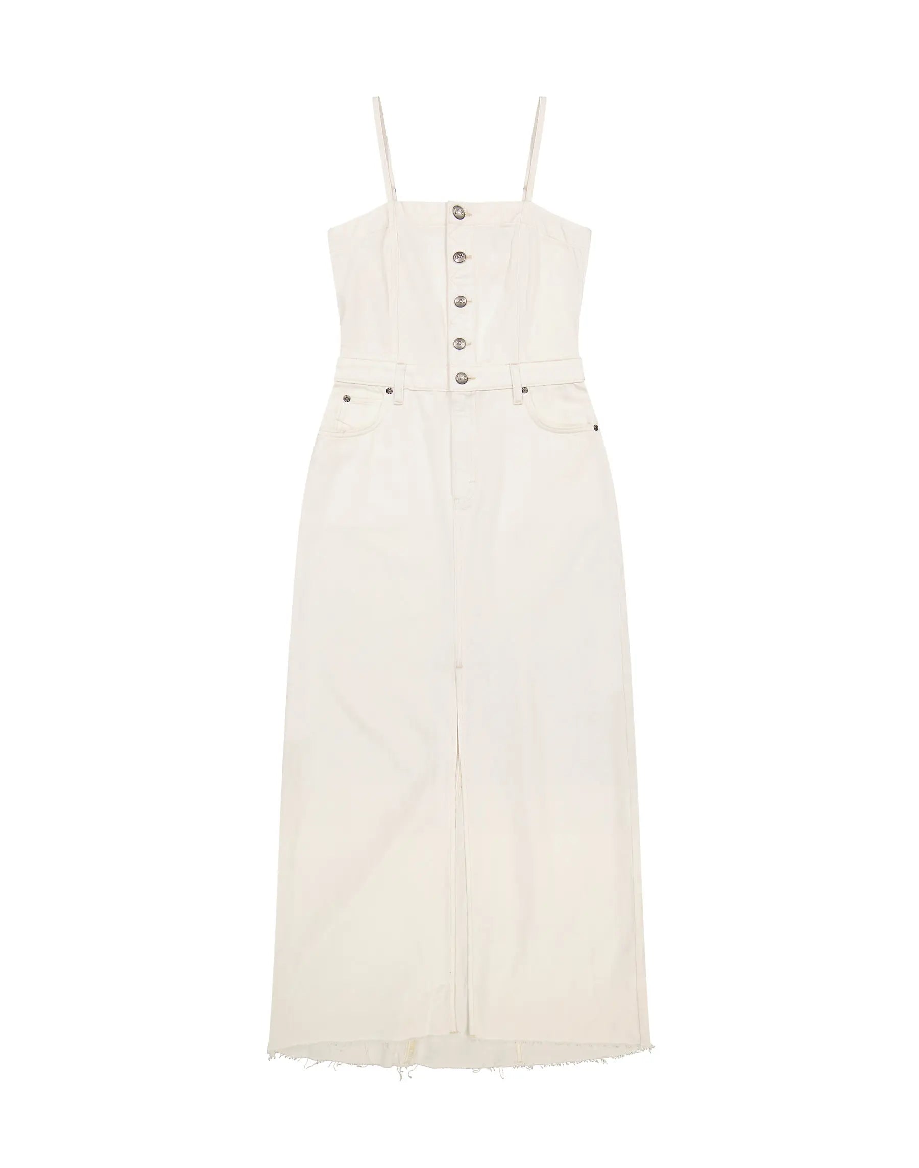 Slim Maxi Denim kjóll