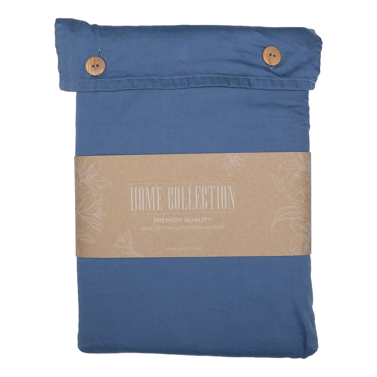 Satín Stonewashed Rúmföt Blue 200 TC (P deild)