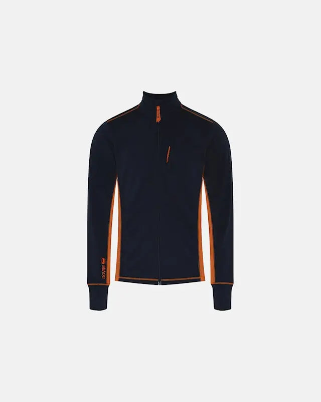 DOVRE Men´s Mid Layer Full Zip (Blue/Orange)