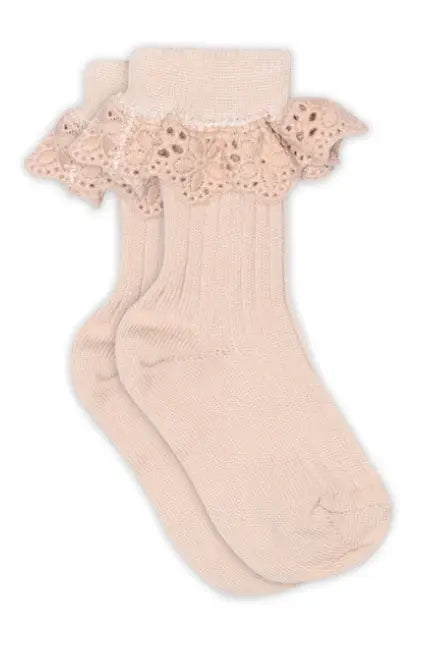 Lea socks - lace (Rose Dust)