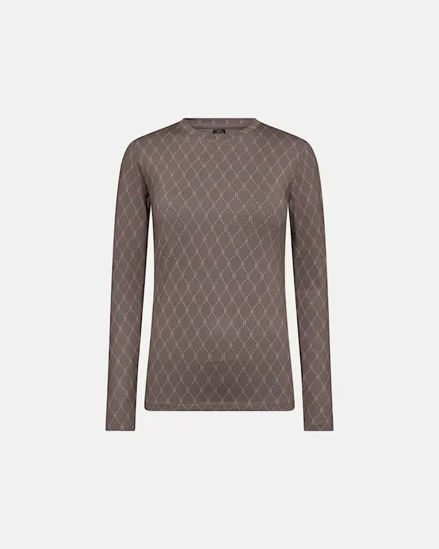 HYPETHEDETAiL printed blouse (Brown)