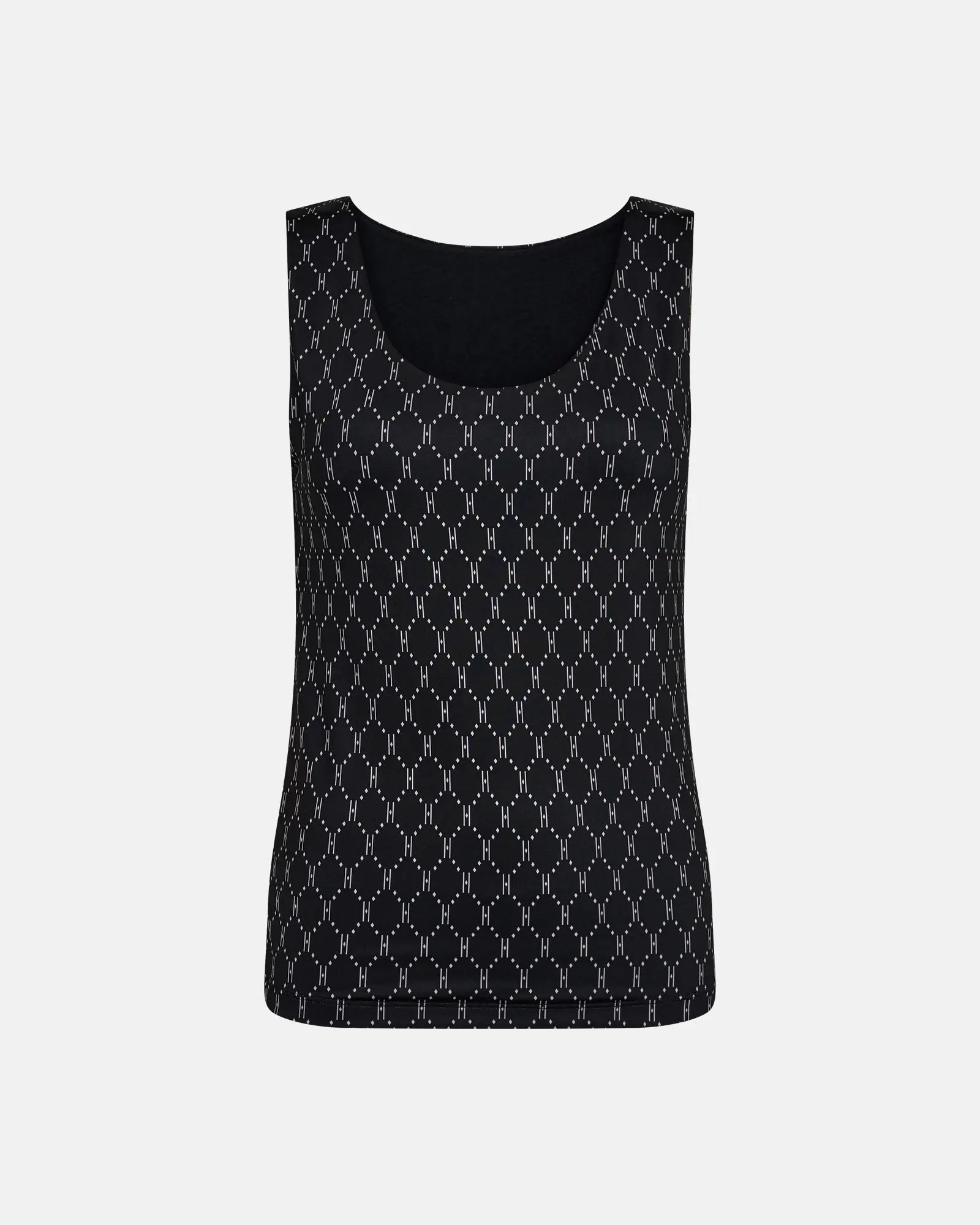 HYPETHEDETAiL printed top-Black