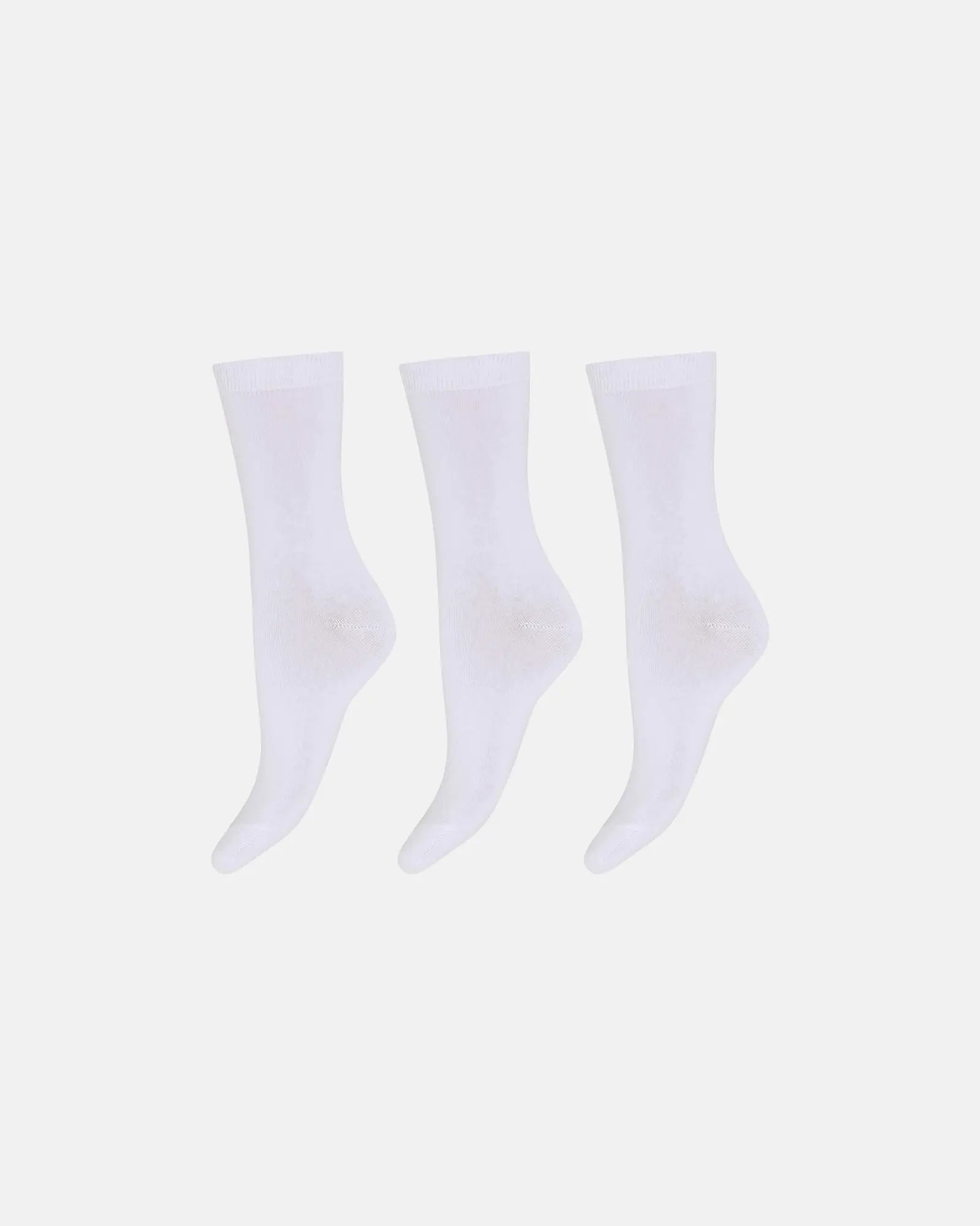 DECOY 3-pack ankle sock cotton (White)
