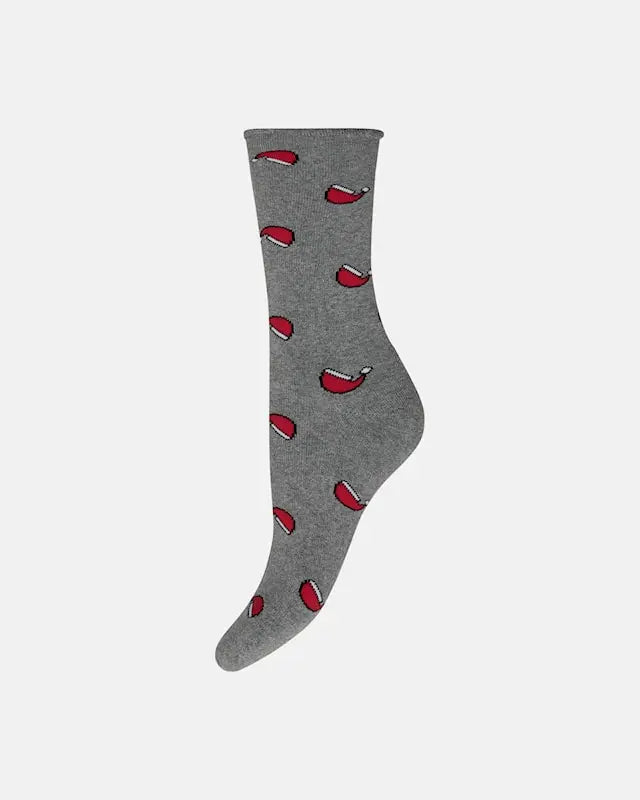 DECOY cosy X-MAS socks (Light grey melange)