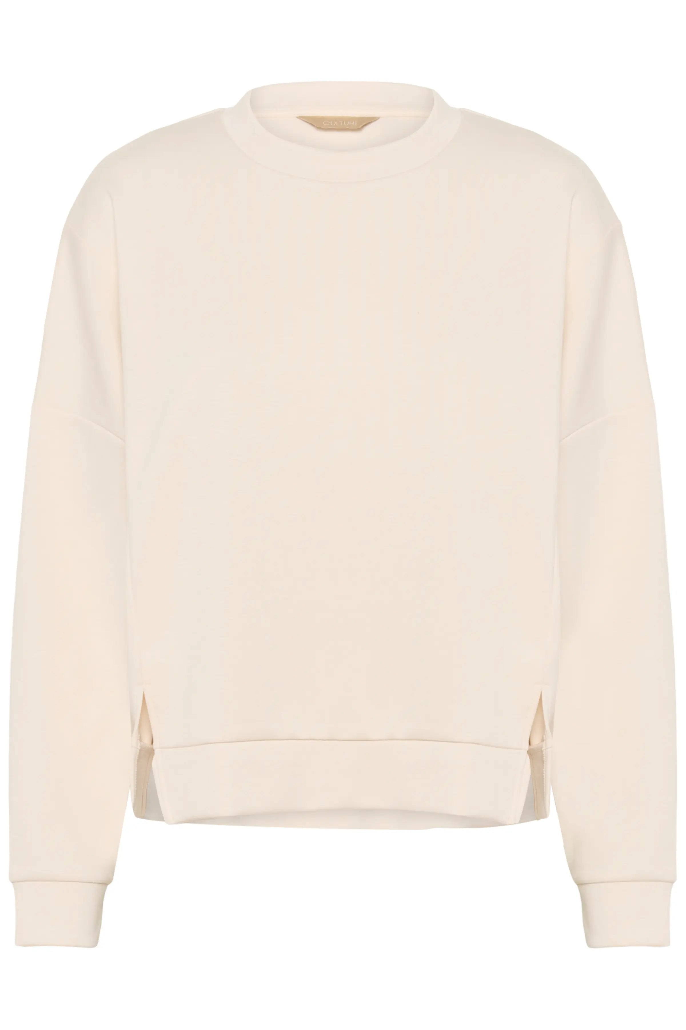 ALYSON peysa frá Culture - ljós sweatshirt-peysa með afslöppuðu sniði