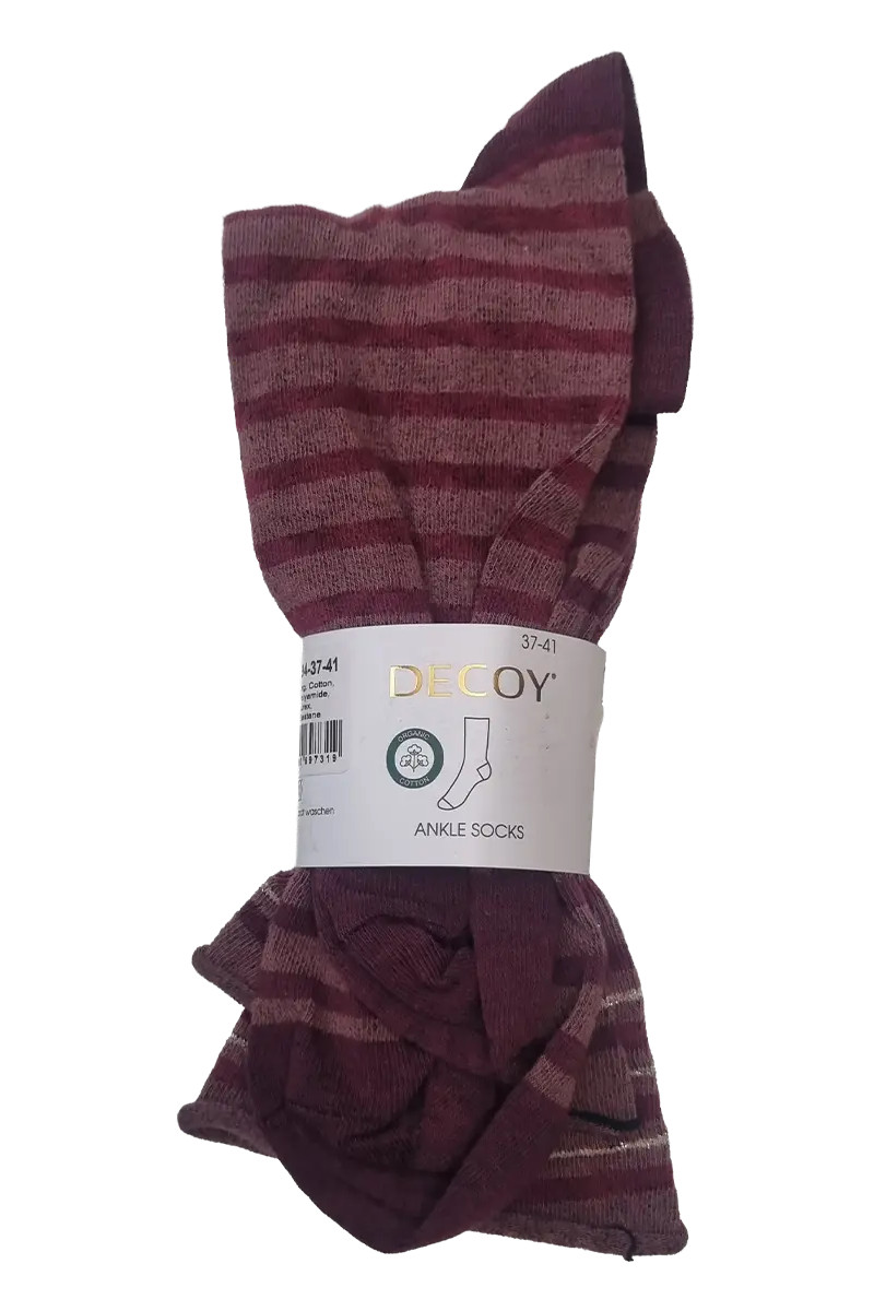 DECOY fineknit bómulasokkar