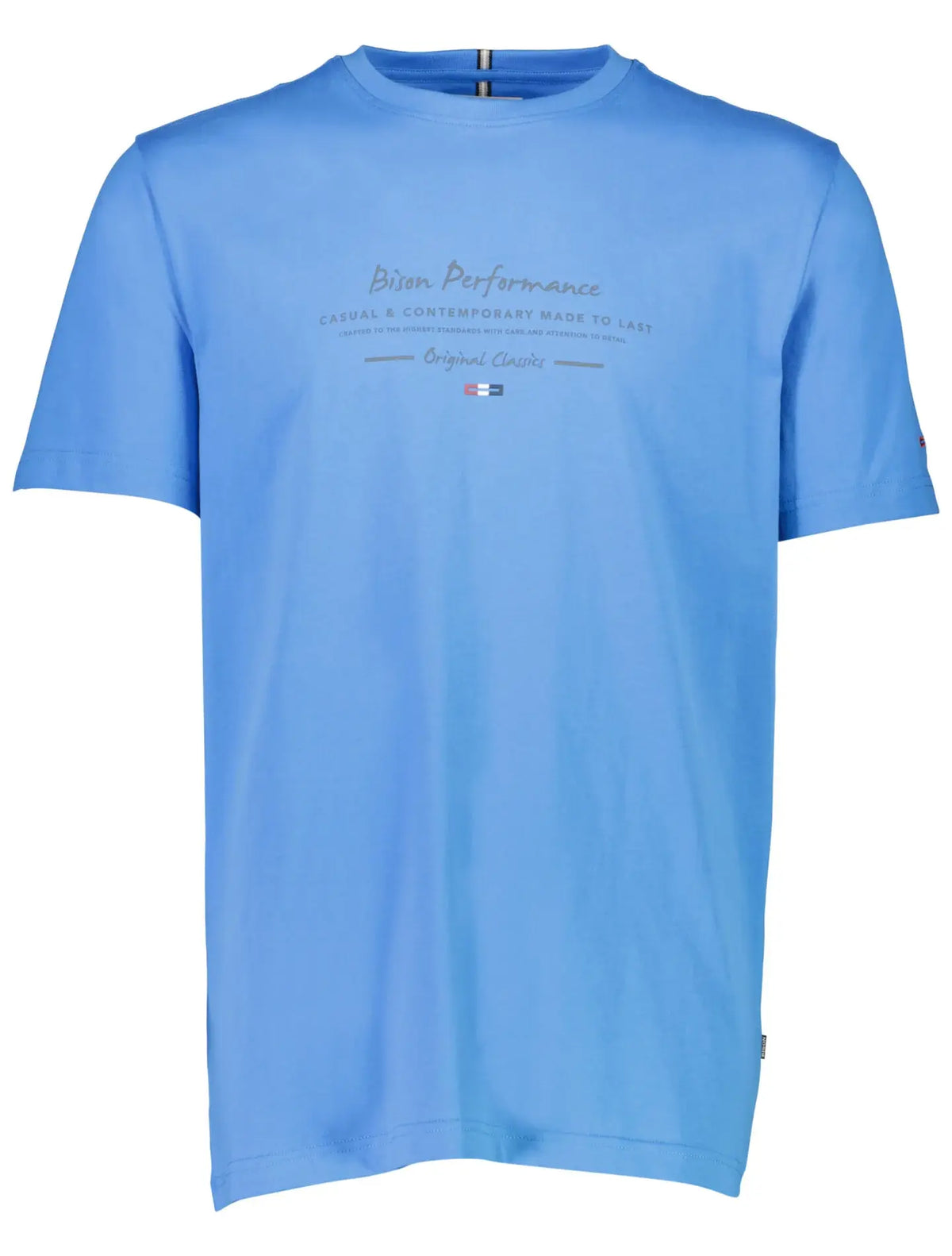 Bison O-neck tee with print