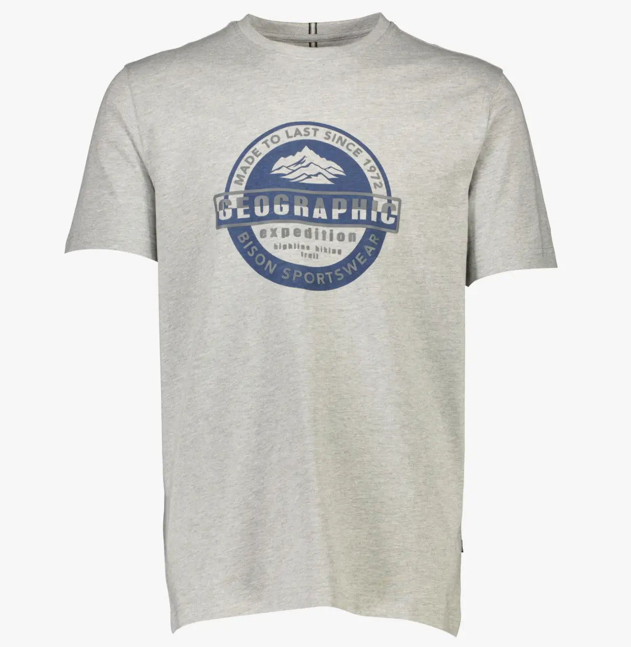 Bison Logo o-neck tee (GreyMel)