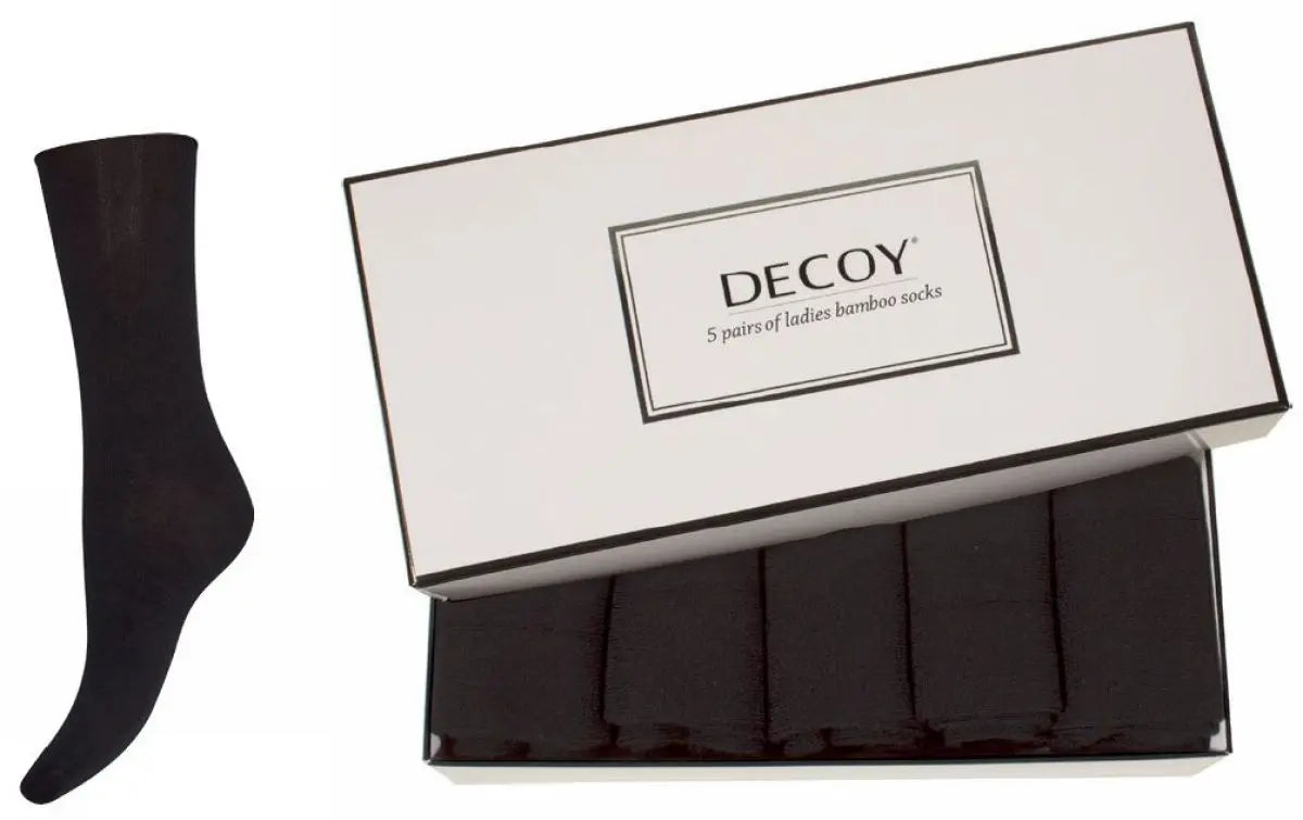 DECOY Ladies sock bamboo 5-pack (Black)