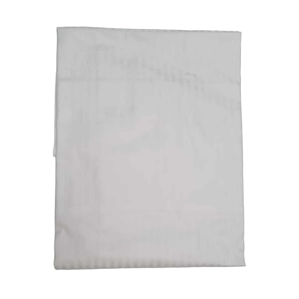 Satín 0,5 stripe koddaver (hvítt) 300TC