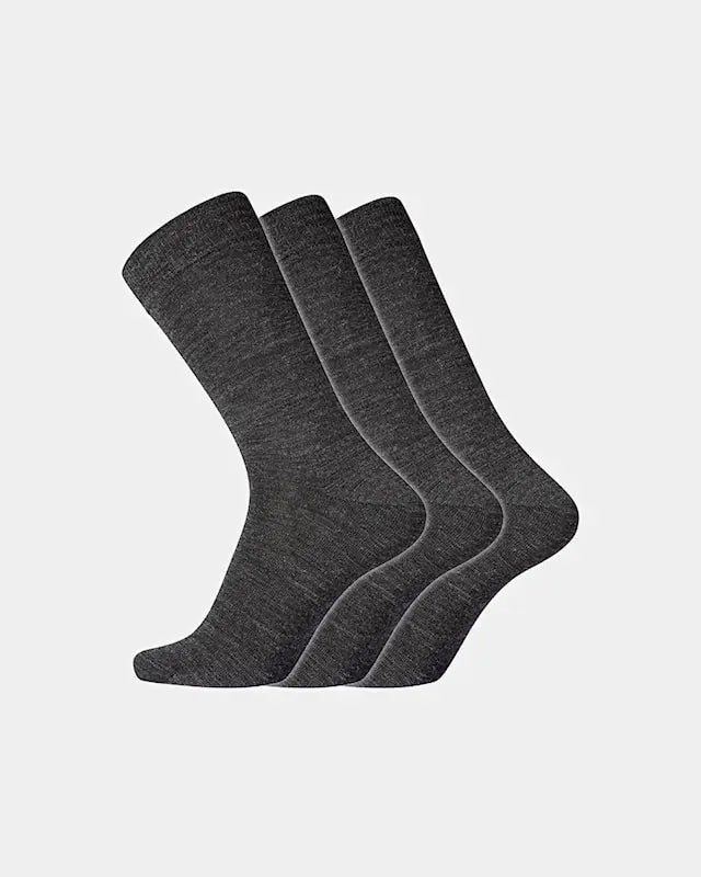 Dovre sock no elas twin 3par (Dark grey melange)