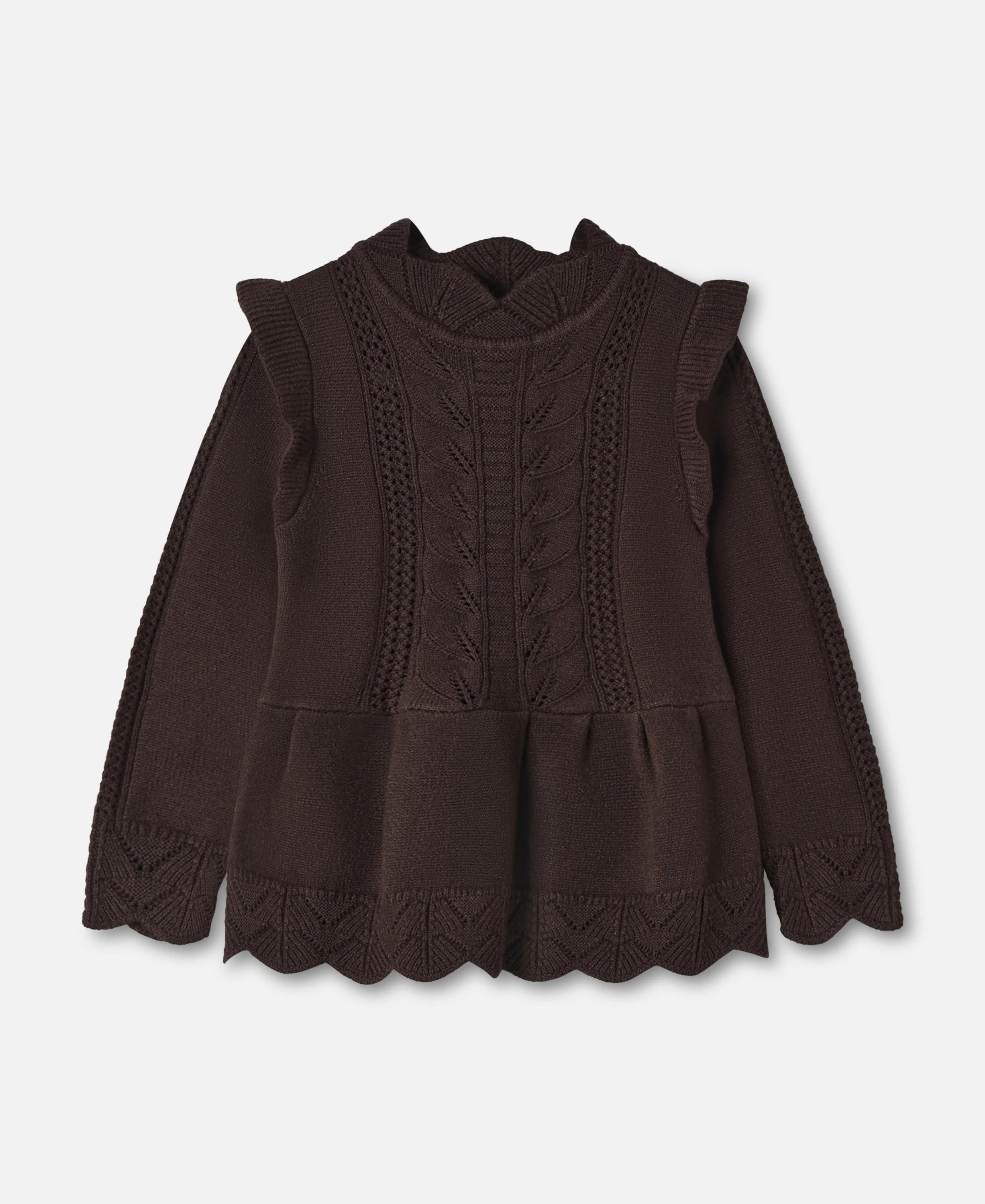 ALILLY PEPLUM PULLOVER-CARAFE