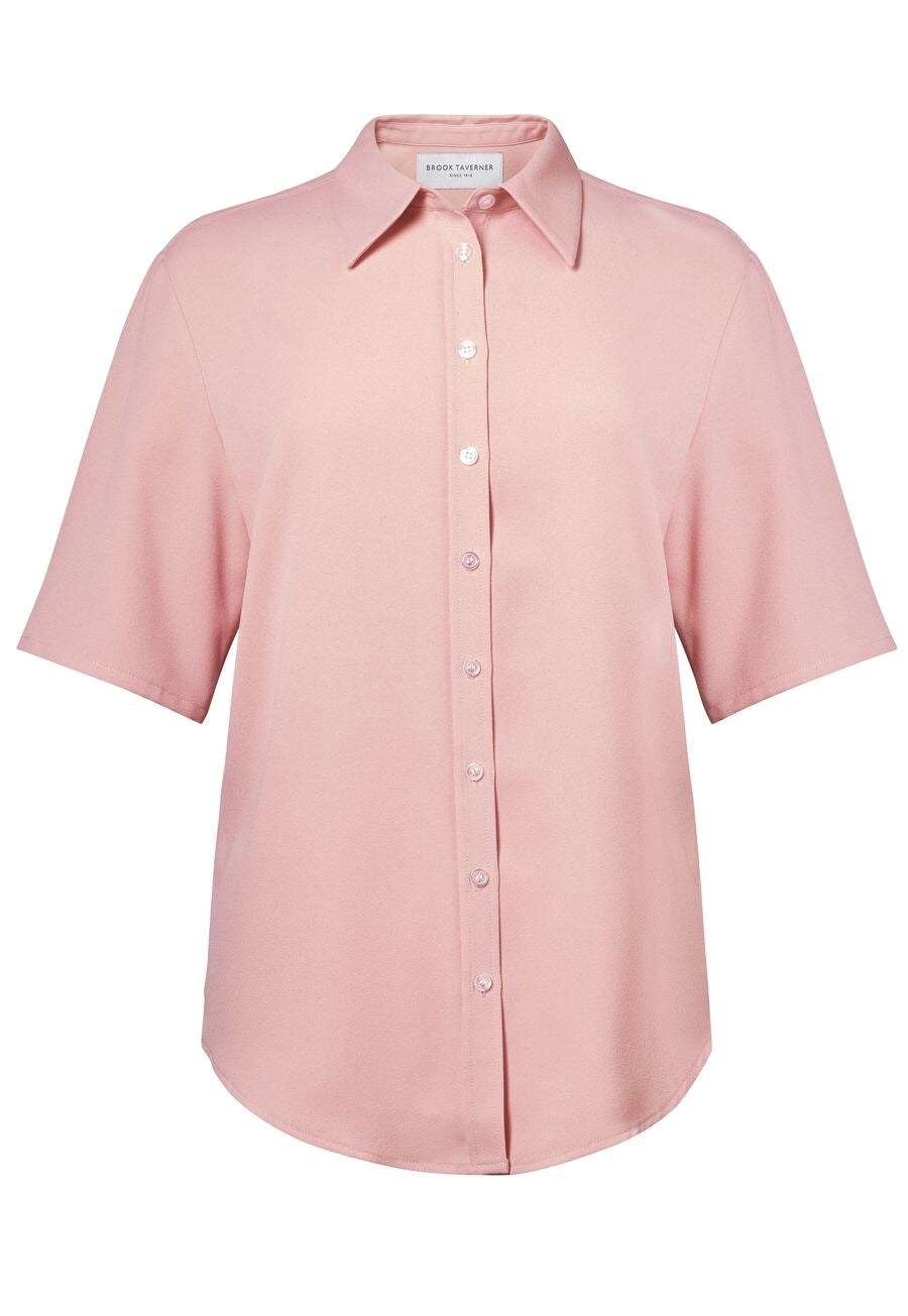 Brook Taverner Blússa Garda Crepe, Bleikur