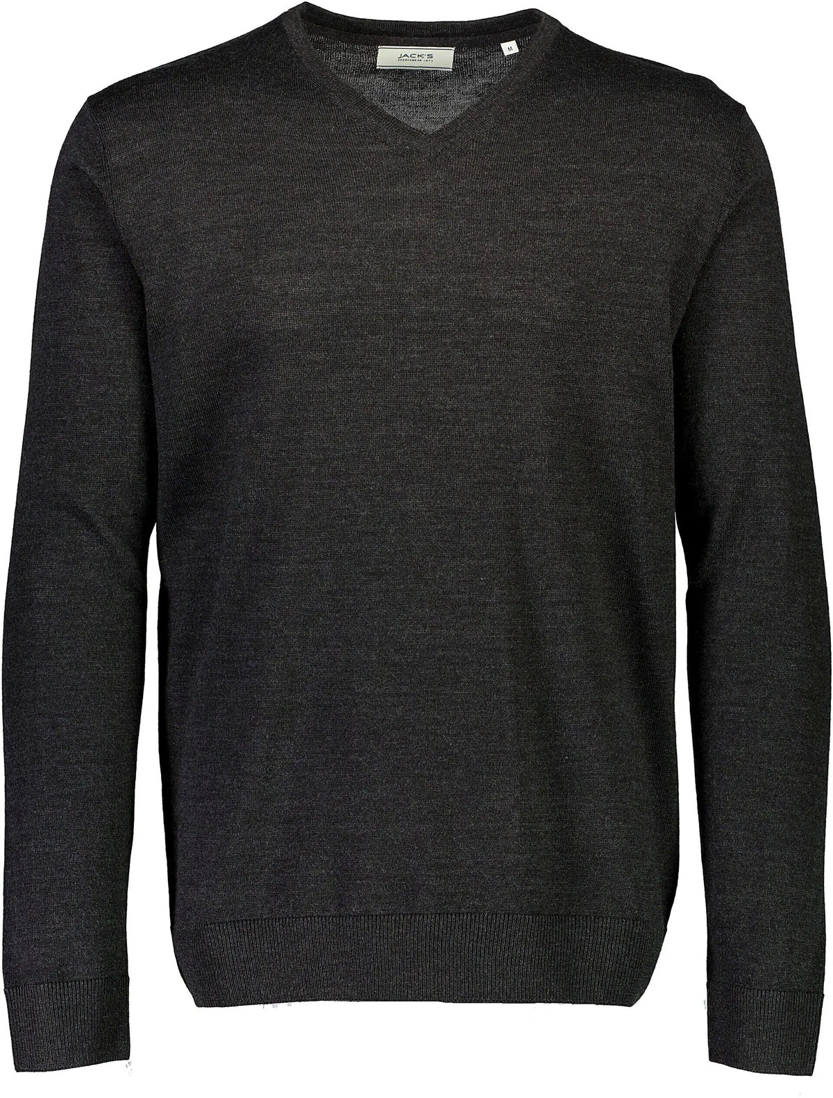 Jack's Prjónapeysa Merino blend, Svartur