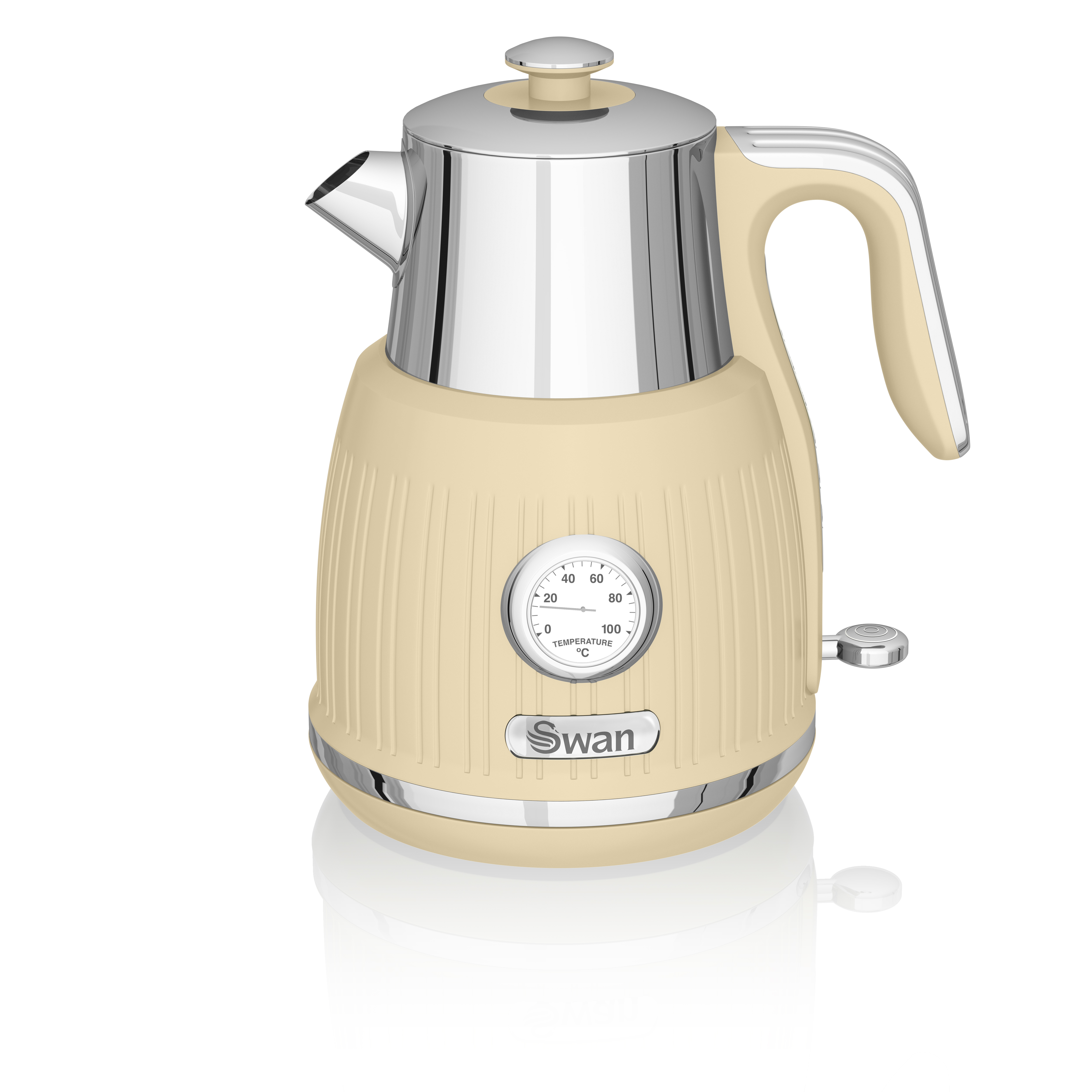 Swan Retro - hraðsuðukanna Rjómagul