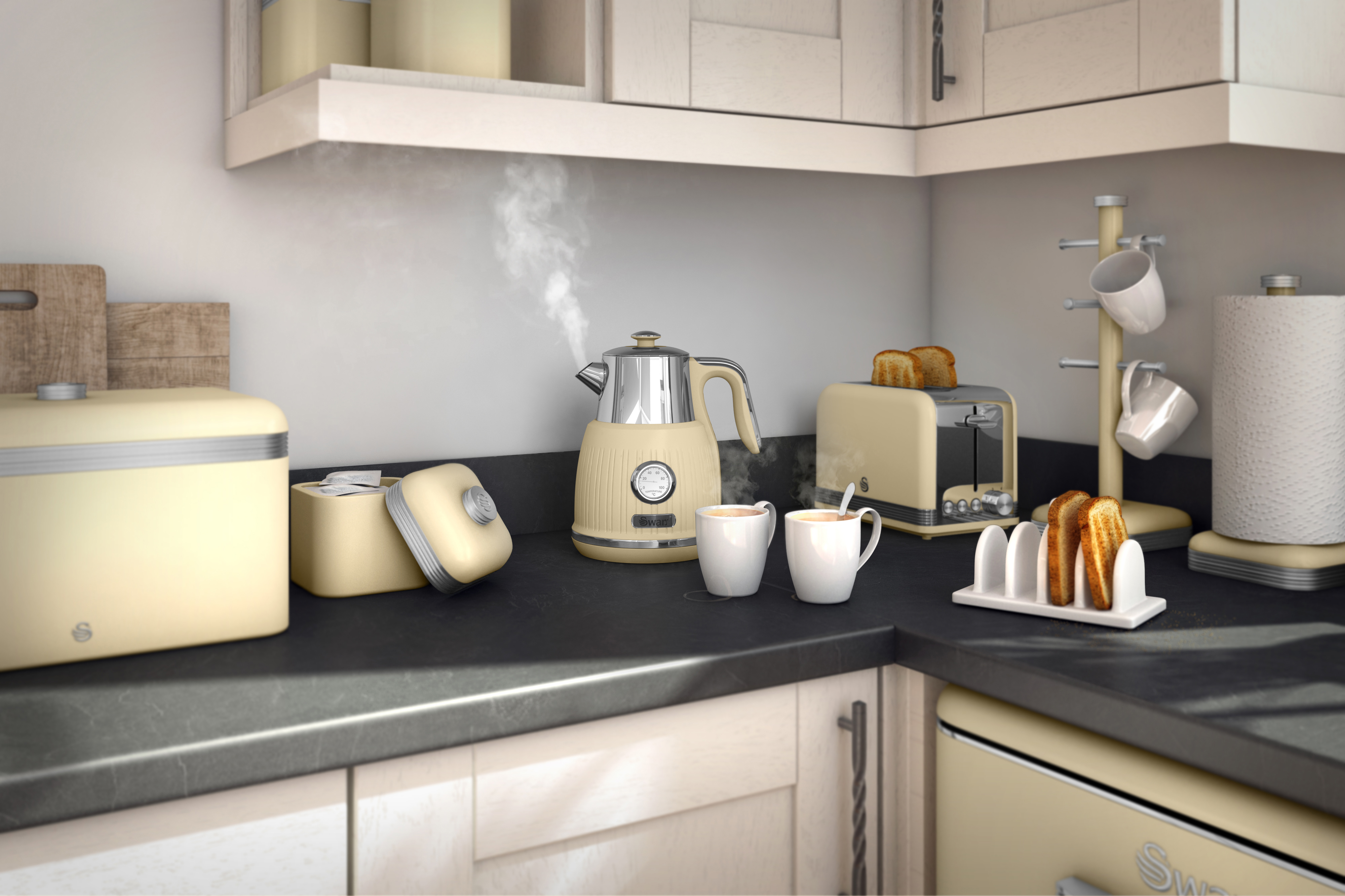 Swan Retro - Rjómagul lína