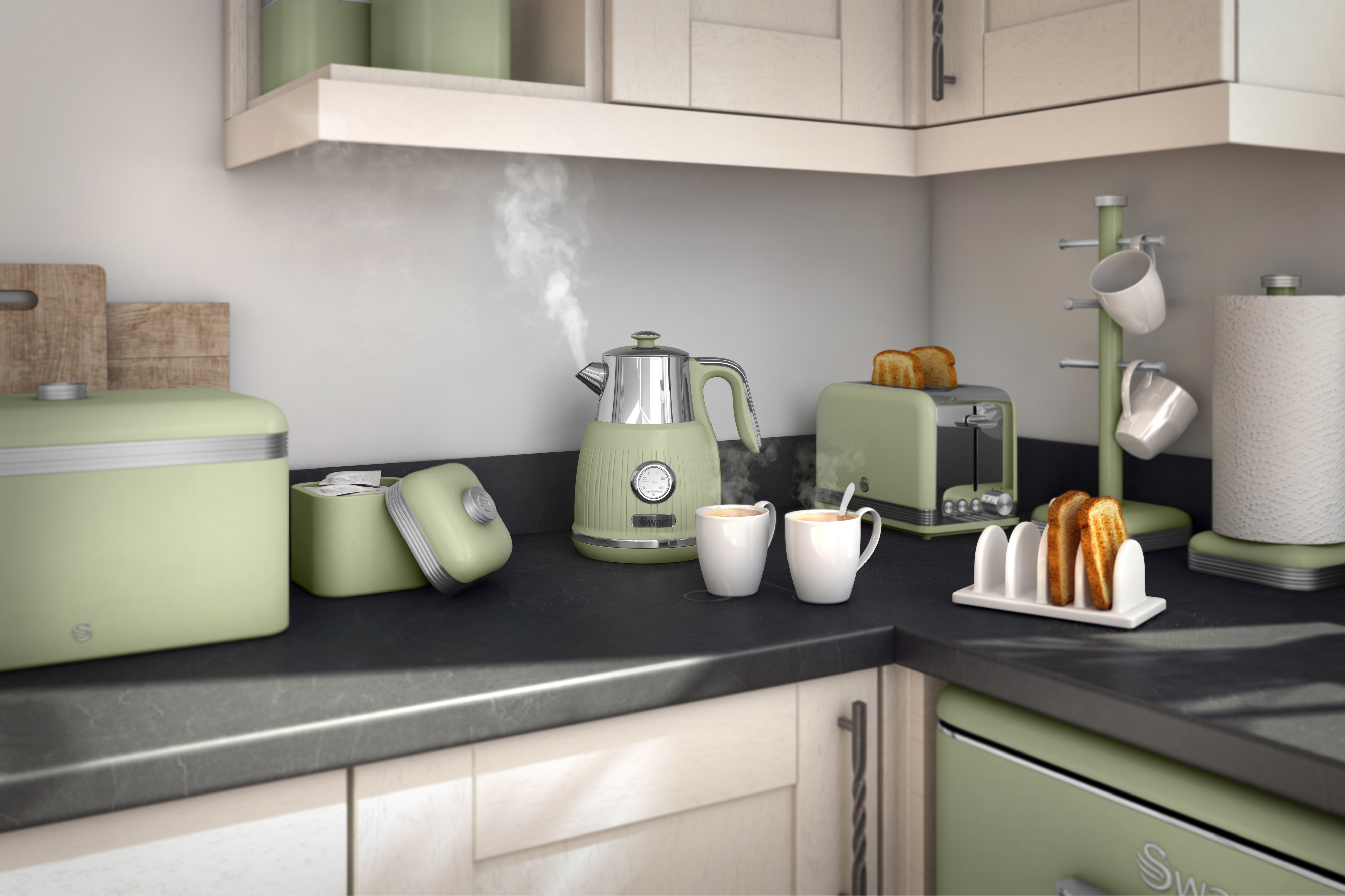 Swan Retro - Græn lína