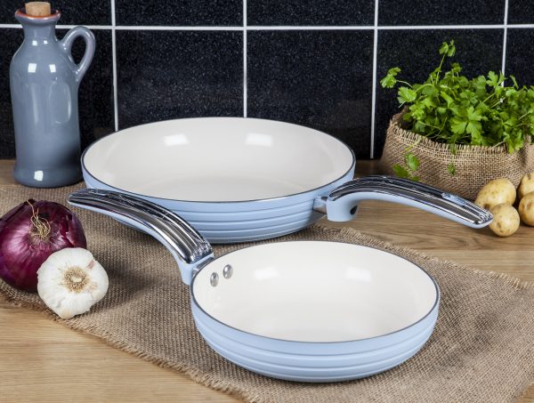 Swan Retro - 2 stk pönnusett, blátt
